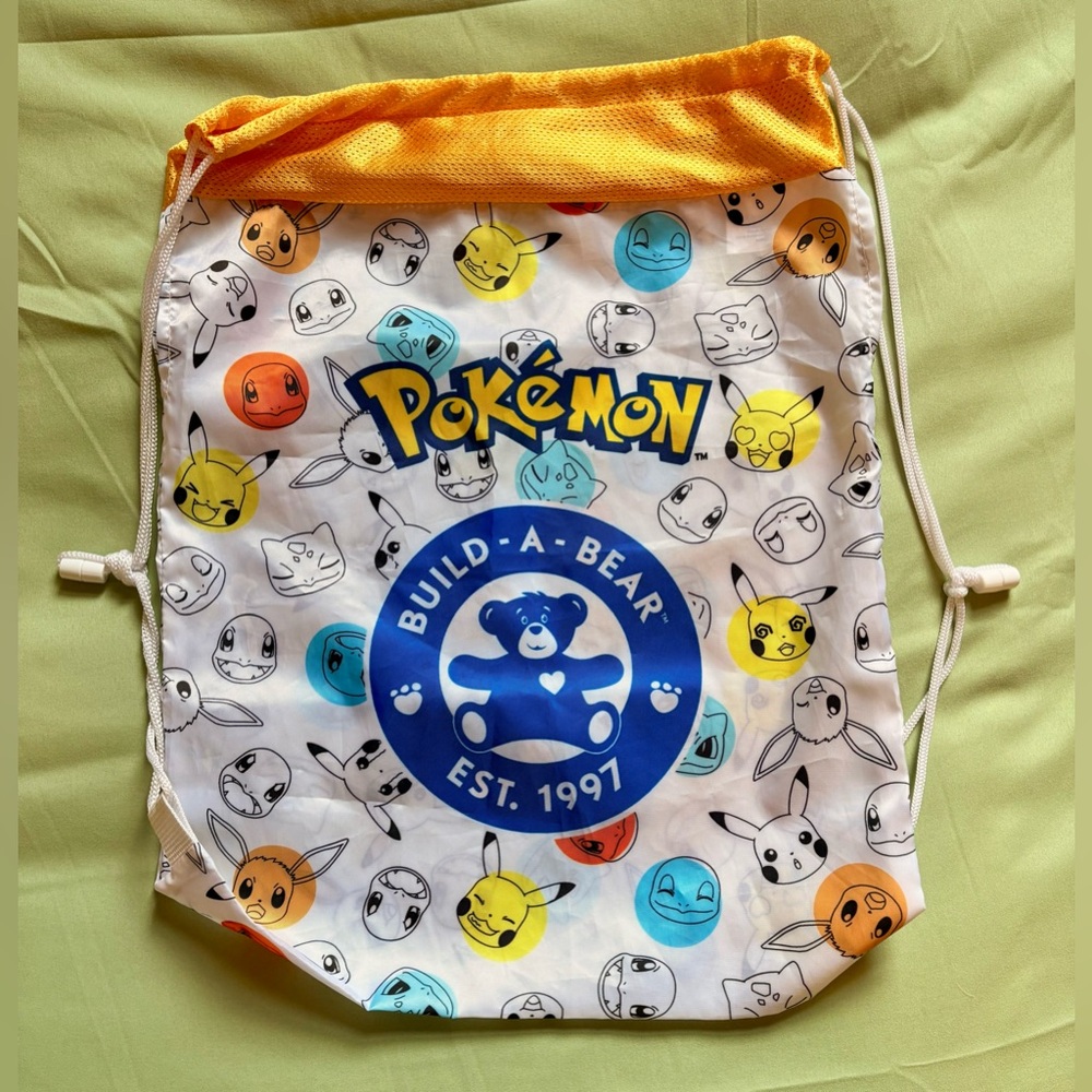 Build-A-Bear Pokemon Drawstring Bag - NEW. - Picture 3 of 8